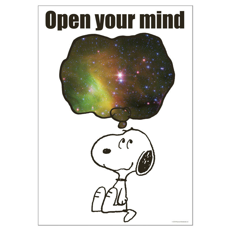 Peanuts® NASA Open Your Mind Poster, 13" x 19"