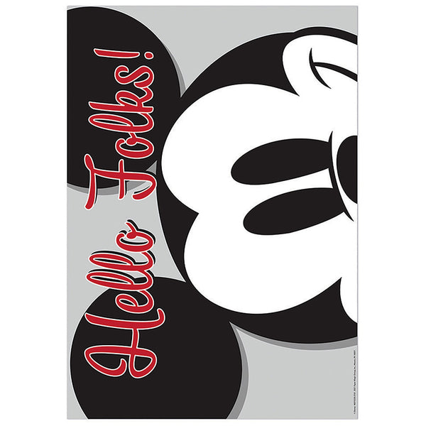 Mickey Mouse® Hello Folks! Poster, 13" x 19"