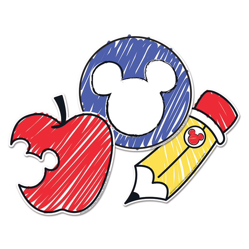 Mickey Color Pop! Paper Cut Outs, Pack of 36