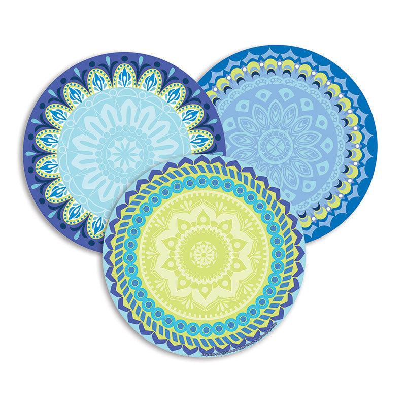 Blue Harmony Assorted Round Paper Cut Outs, Pack of 36