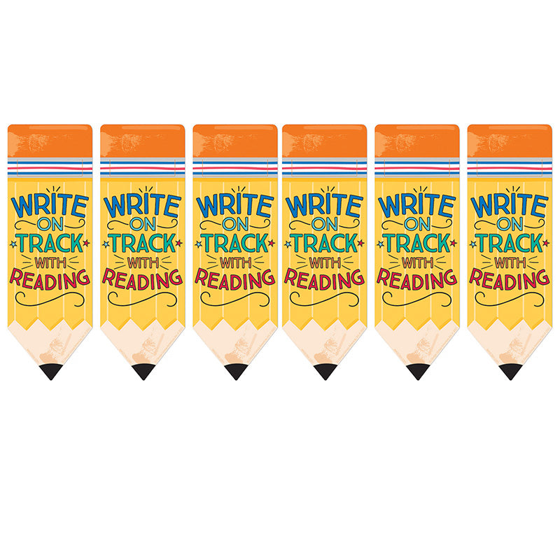 Pencil Write on Track with Reading Bookmarks, 36 Per Pack, 6 Packs