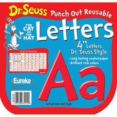 Dr. Seuss™ Red Deco 4" Letters, 217 Characters