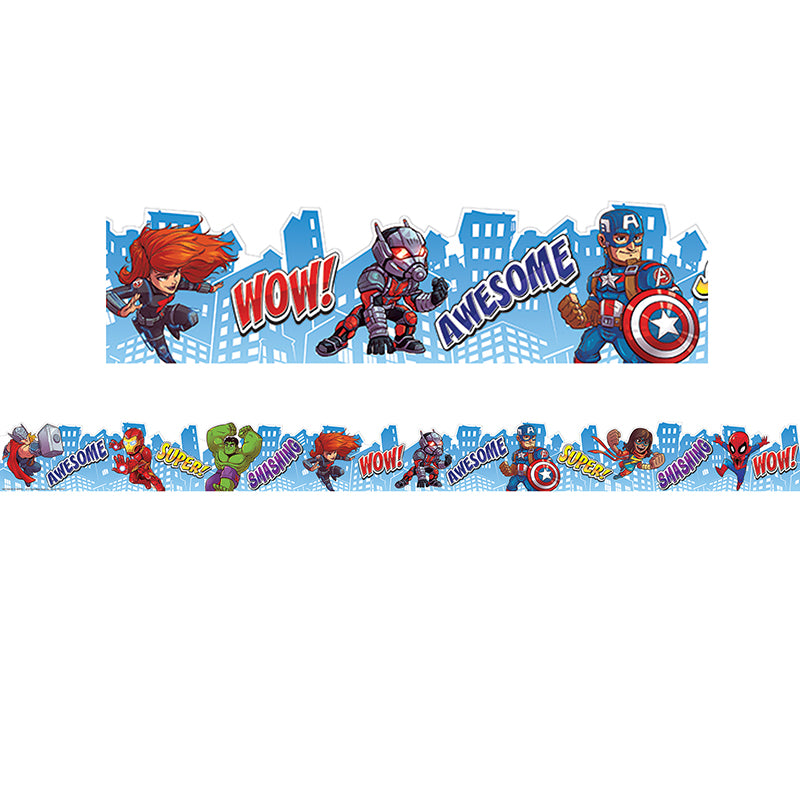 Marvel™ Super Hero Adventure City Scape Deco Trim® Extra Wide Die Cut, 37 Feet