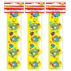 Dr. Seuss™ Yellow Extra Wide Die Cut Deco Trim®, 37 Feet Per Pack, 3 Packs