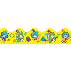 Dr. Seuss™ Yellow Extra Wide Die Cut Deco Trim®, 37 Feet