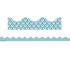 Blue Harmony Peacock Deco Trim®, 37 Feet