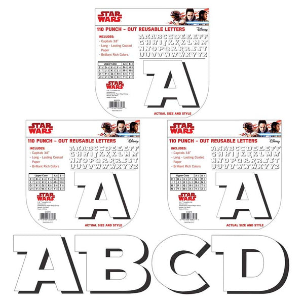 Star Wars™ Super Troopers Deco Letters, 110 Per Pack, 3 Packs