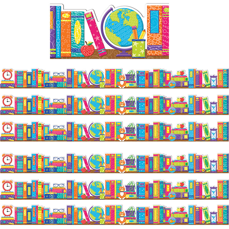 Color My World Books Extra Wide Deco Trim®, 37 Feet Per Pack, 6 Packs