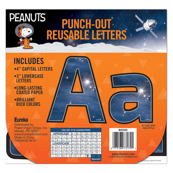 Peanuts® NASA Deco 4" Letters, 216 Characters