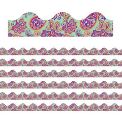 Positively Paisley Mint Paisley Deco Trim®, 37 Feet Per Pack, 6 Packs