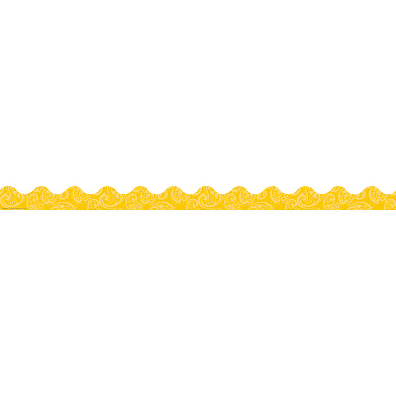 Positively Paisley Yellow Tonal Deco Trim®, 37 Feet