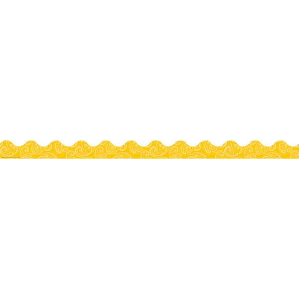 Positively Paisley Yellow Tonal Deco Trim®, 37 Feet