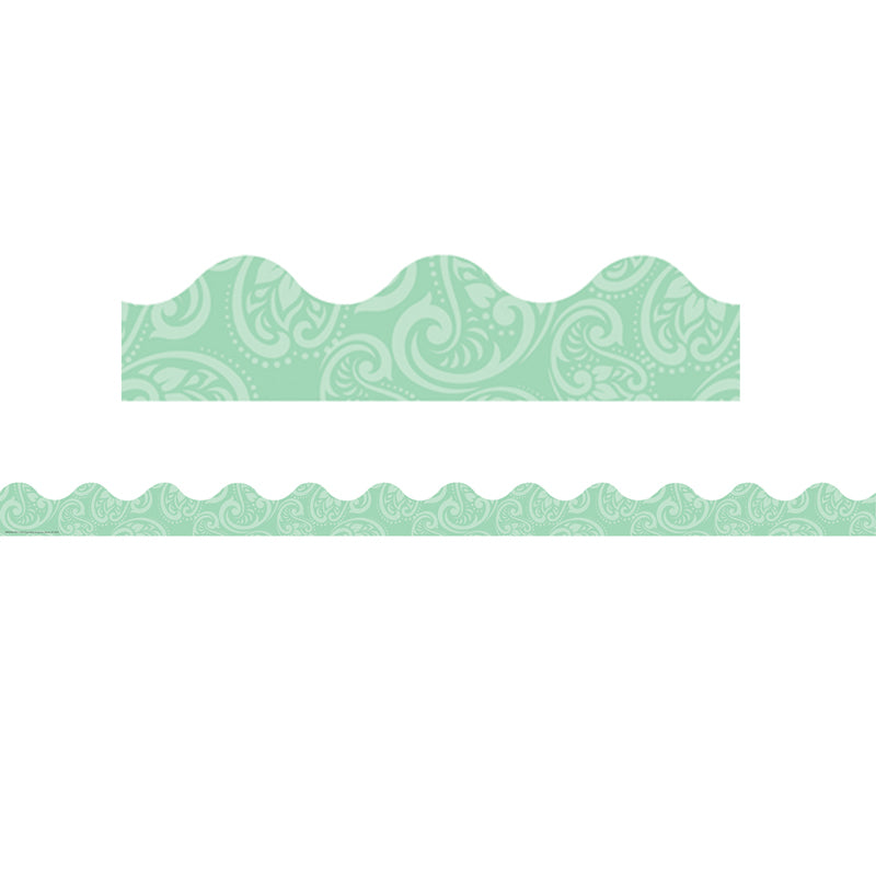 Positively Paisley Mint Tonal Deco Trim®, 37 Feet