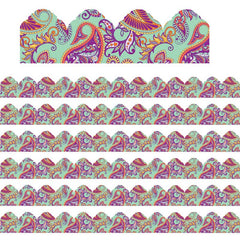 Positively Paisley Mint Paisley Arch Deco Trim® Extra Wide Die Cut, 37 Feet Per Pack, 6 Packs