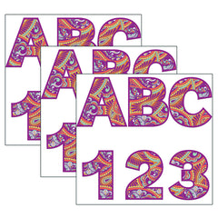 Positively Paisley Deco Letters, 184 Per Pack, 3 Packs