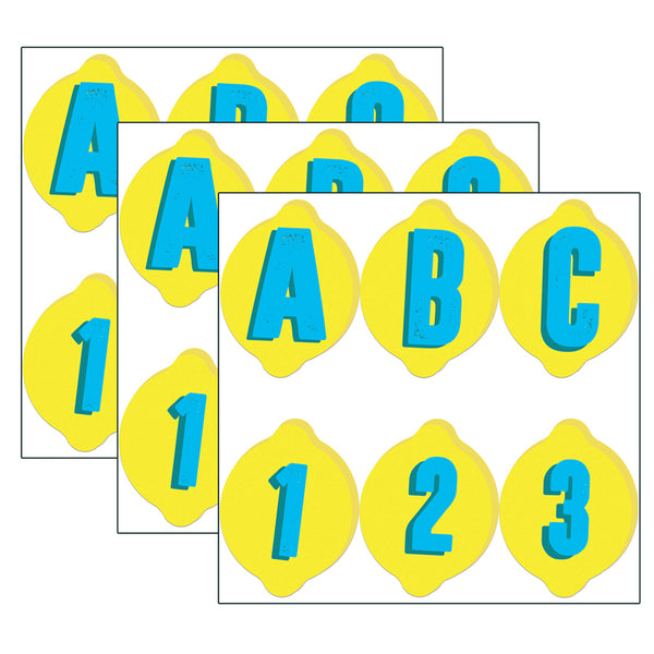 Always Try Your Zest Deco Letters, 243 Per Pack, 3 Packs