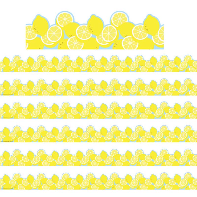 Always Try Your Zest Lemon Deco Trim® Extra Wide Die Cut, 37 Feet Per Pack, 6 Packs