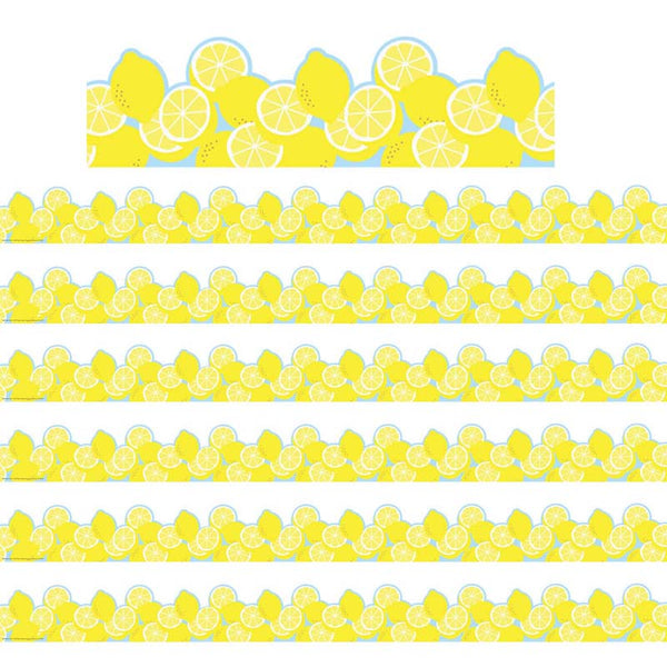 Always Try Your Zest Lemon Deco Trim® Extra Wide Die Cut, 37 Feet Per Pack, 6 Packs