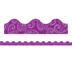 Positively Paisley Purple Tonal Deco Trim®, 37 Feet