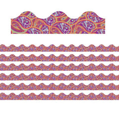 Positively Paisley Purple Paisley Deco Trim®, 37 Feet Per Pack, 6 Packs