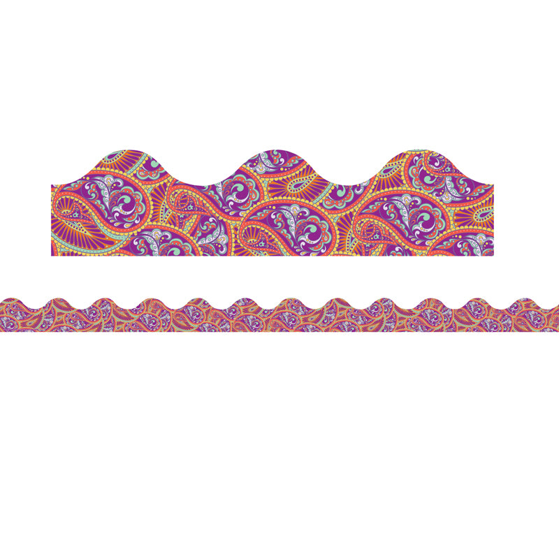 Positively Paisley Purple Paisley Deco Trim®, 37 Feet