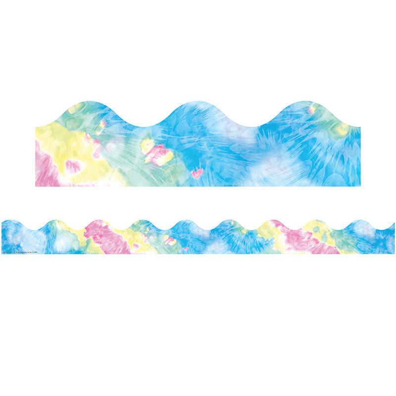 Fluorescent Tie-Dye Extra Wide Deco Trim, 37 Feet