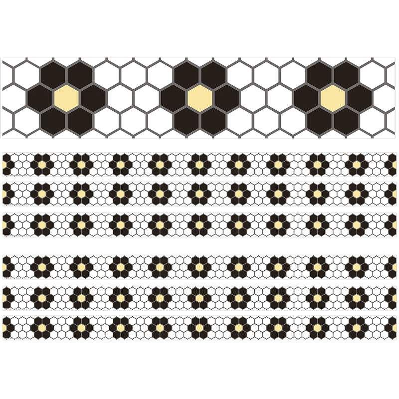 The Hive Floral Mosaic Deco Trim®, 37 Feet Per Pack, 6 Packs