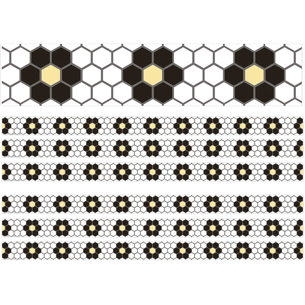 The Hive Floral Mosaic Deco Trim®, 37 Feet Per Pack, 6 Packs