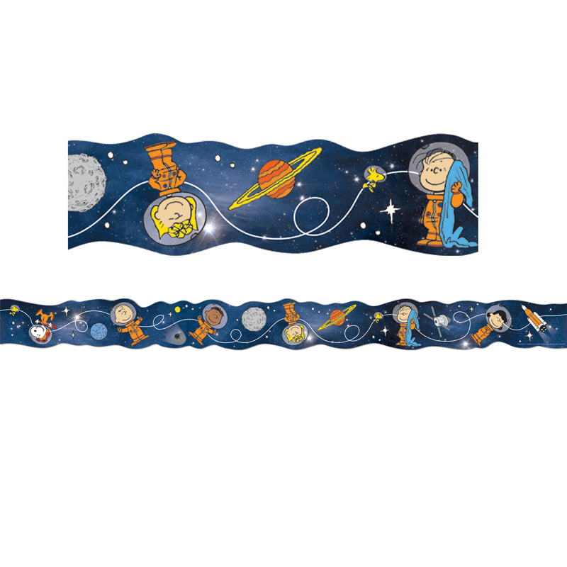 Peanuts® NASA Character Die-Cut Extra Wide Die Cut Deco Trim®, 37 Feet