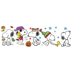 Fall/Winter "Snoopy Pose" Bulletin Board Set