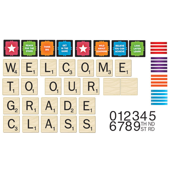 Scrabble™ Welcome to Our Class Mini Bulletin Board Set