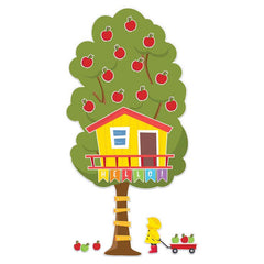 A Teachable Town Large Seasonal Tree House Bulletin Board Set