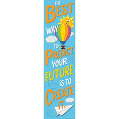 Growth Mindset Predict Your Future Vertical Banner, 12" x 45"