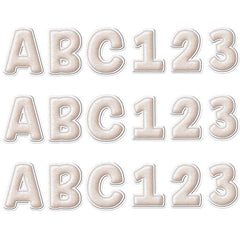 A Close-Knit Class Cream Felt Deco Letters, 179 Per Pack, 3 Packs