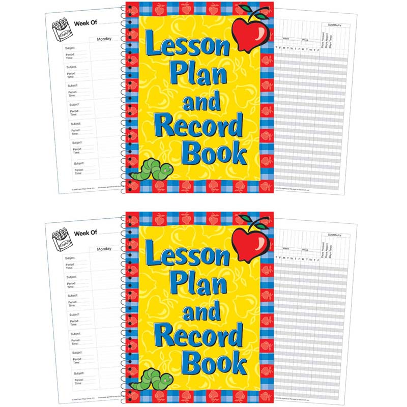 Lesson Plan and Record Book, Pack of 2