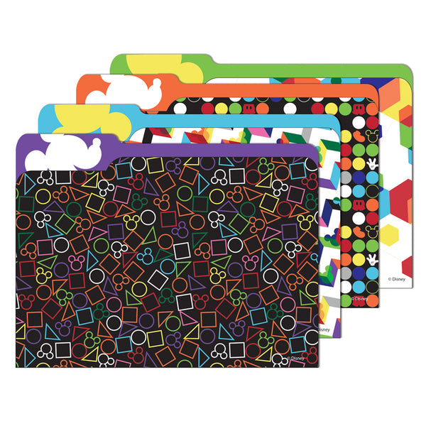 Geo Mickey® File Folders, Pack of 4