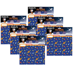 Peanuts® NASA File Folders, 4 Per Pack, 6 Packs