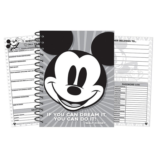 Mickey Mouse® Throwback Lesson Plan Spiral Bound Book