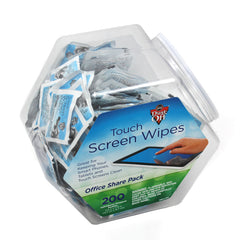 Anti-Static Touch Screen Wipes, 200 Pieces