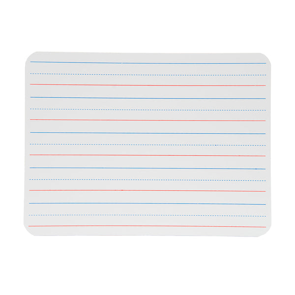 Two-Sided Dry Erase Board, Plain/Ruled, 9" x 12"