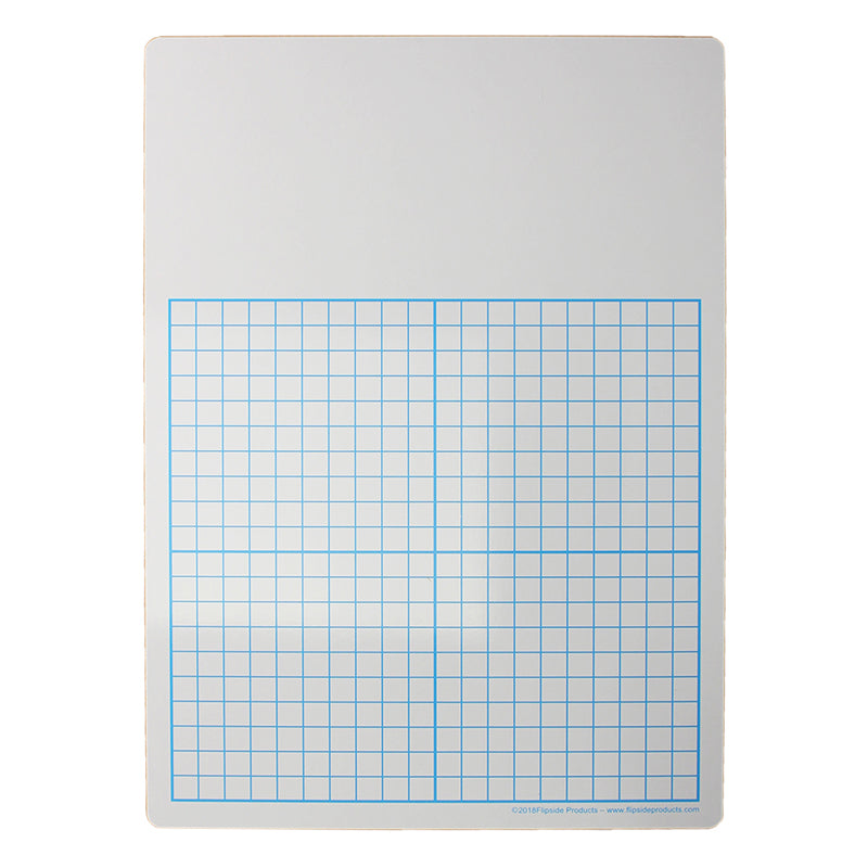 1/2" Graph Dry Erase Board, 11" x 16" Single