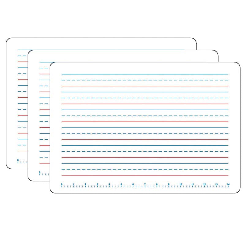 Primary Handwriting Dry Erase Boards, 11" x 16", Pack of 3