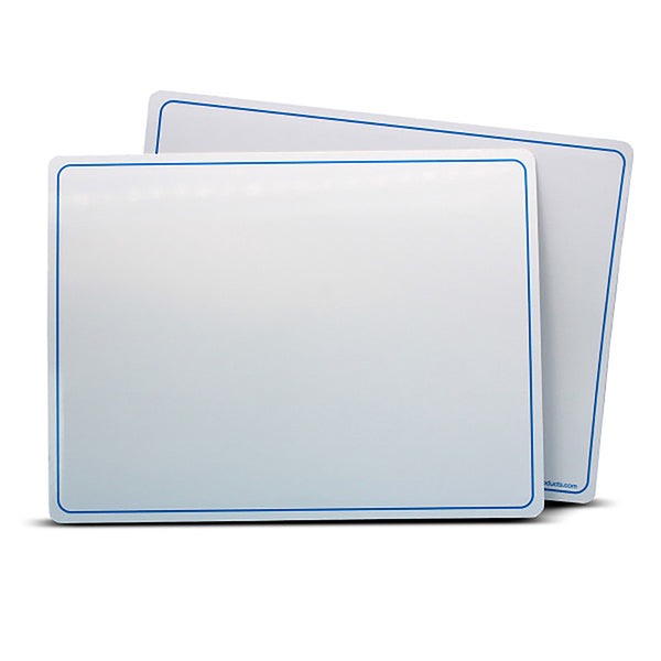 Magnetic Dry Erase Learning Mat, Two-Sided Plain, 9" x 12", Pack of 24