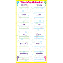 Low-Tac Birthday Calendar Vertical